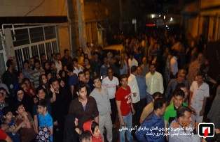 آتش گرفتن جوان ۲۶ ساله در طناب دار + تصاویر