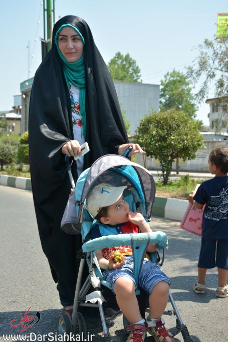 عاشقان مبارزه با اسرائیل در سیاهکل راهپیمایی کردند+گزارش تصویری