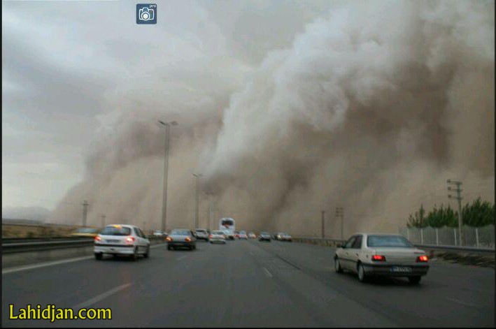 تصاویر وحشتناک از طوفان آزاد راه رشت-قزوین