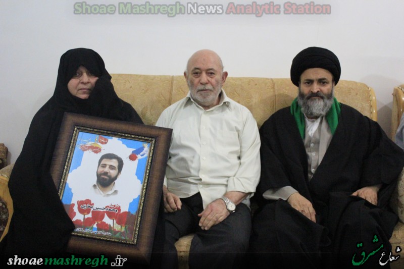 دیدار آیت الله اشکوری با خانواده شهید محمد حسین عطری مدافع حرم حضرت زینب(س)+تصاویر