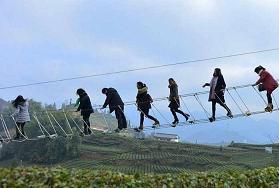 پلی عجیب و ترسناک در چین! +تصاویر