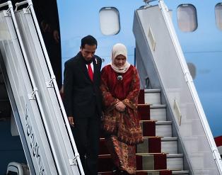 حجاب جالب همسر رییس‌جمهور اندونزی در تهران +تصاویر