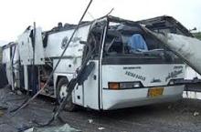واژگونی اتوبوس راهیان نور گیلان تلفات جانی نداشت
