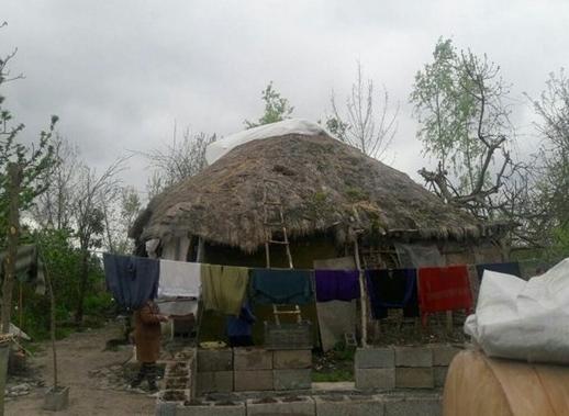 تصاویری تأسف بار از منزل مسکونی دو خانواده شهید در رشت