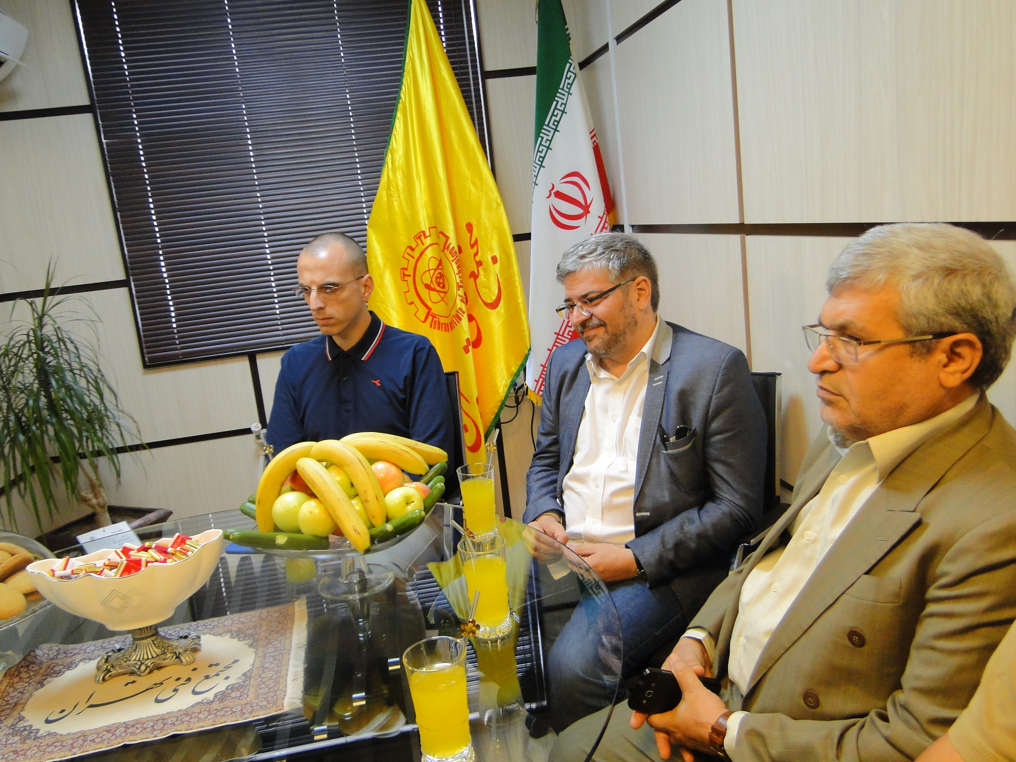 پروفسور فرانسیسکو و پیرونی از اساتید دانشگاه تورین ایتالیا از مجتمع فنی تهران بازدید کردند