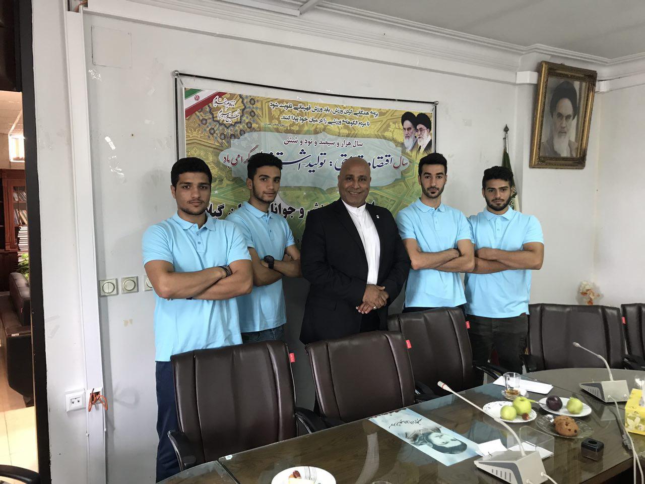مراسم تقدیر از تیم ملی امید کارته توسط هیات کاراته گیلان+تصاویر