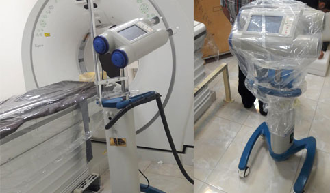 اهدا یک دستگاه انژکتور سی تی اسکن توسط موسسه خیریه امید به بیمارستان پورسینا رشت