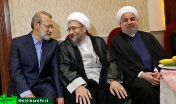 لبخند سران قوا در عروسی لاریجانی