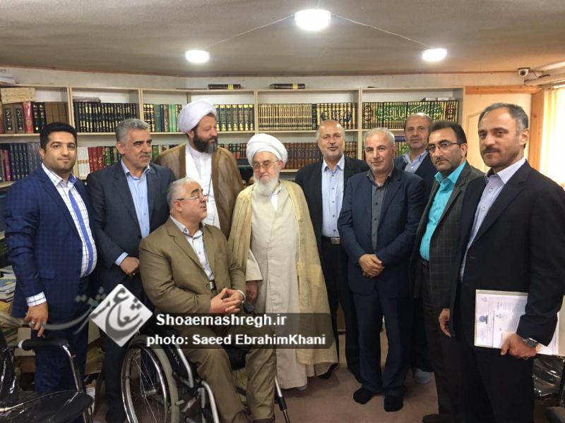 دیدار اعضای مجمع نمایندگان گیلان با آیت الله قربانی به مناسبت عید غدیر خم