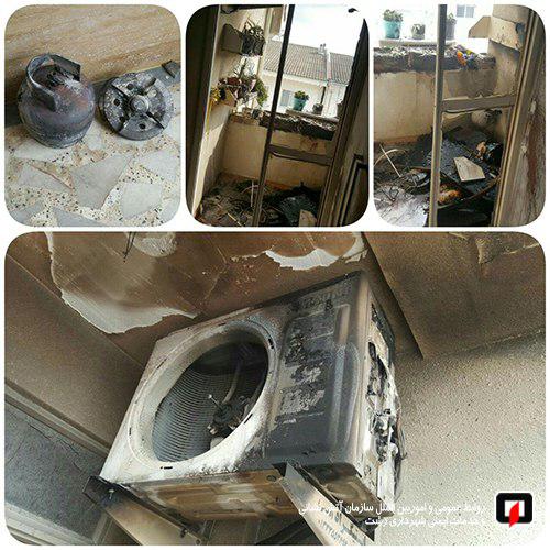 بی احتیاطی، بالکن خانه را در رشت به آتش کشید