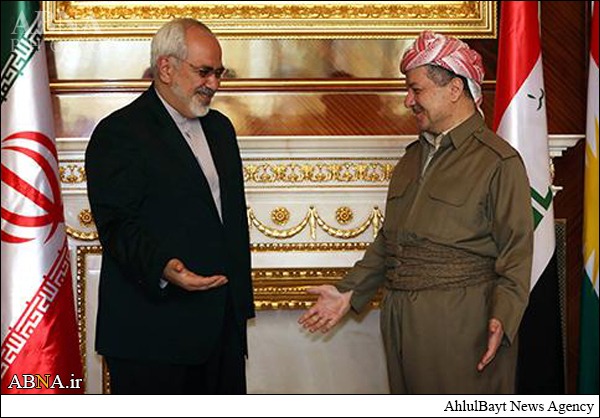 استقبال بارزانی از ظریف در اقلیم کردستان استقبال بارزانی از ظریف در اقلیم کردستان