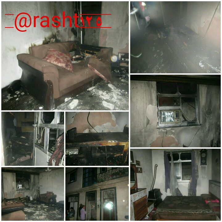 اتصال درسه راهی برق متصل به تلویزیون آتش به پاکرد