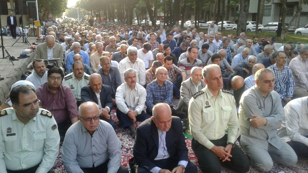 تصاویر نماز عید فطر مسجد امام رضا گلسار رشت