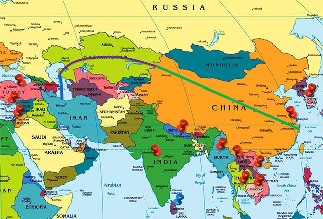 اتصال بندر بزرگ نینگبو چین به بندرکاسپین با ارسال اولین محموله کالایی