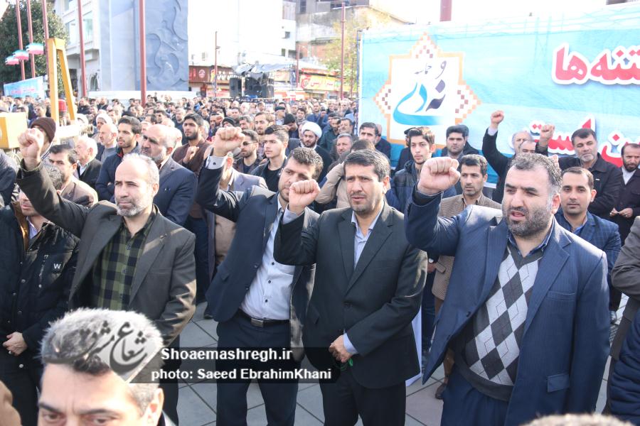 حضور فرمانده و اعضای شورای پایگاه بسیج شهید شوشتری شهرکهای صنعتی گیلان و مدیران شهرکهای صنعتی سپیدرود ورستم آباد در حماسه ۹دی