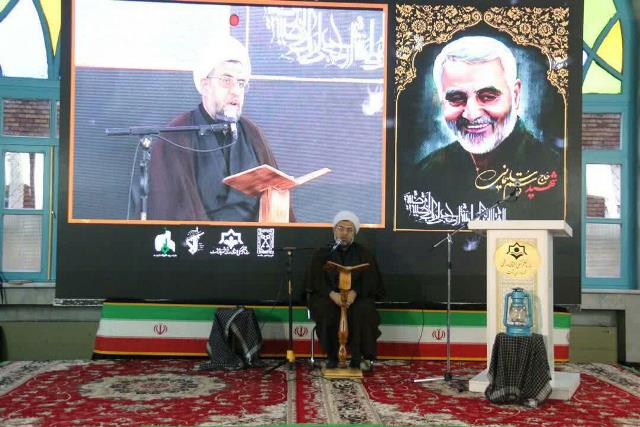 برگزاری نکوداشت سردار سرافراز اسلام شهید سپهبد حاج قاسم سلیمانی در مهدیه رشت
