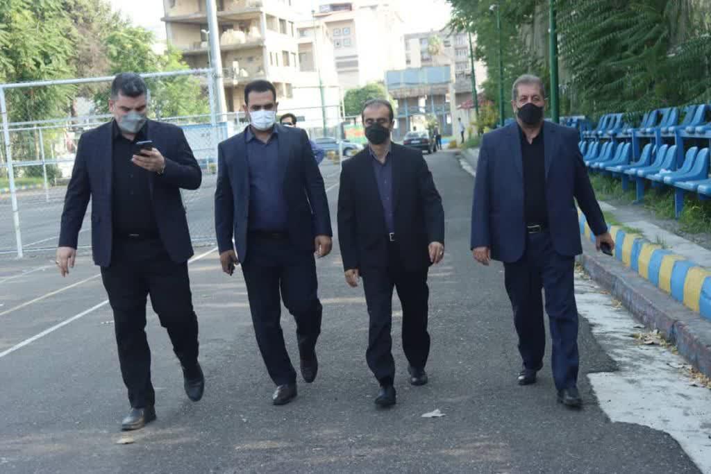 گزارش تصویری بازدید شهردار رشت از مجموعه ورزشی شهدای منظریه