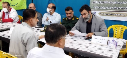 برپایی میزخدمت فرمانداری شهرستان صومعه سرا در مصلی