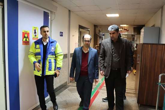 بازدید معاون درمان دانشگاه علوم پزشکی از مراکز آموزشی و درمانی شهر رشت در چهارشنبه آخر سال