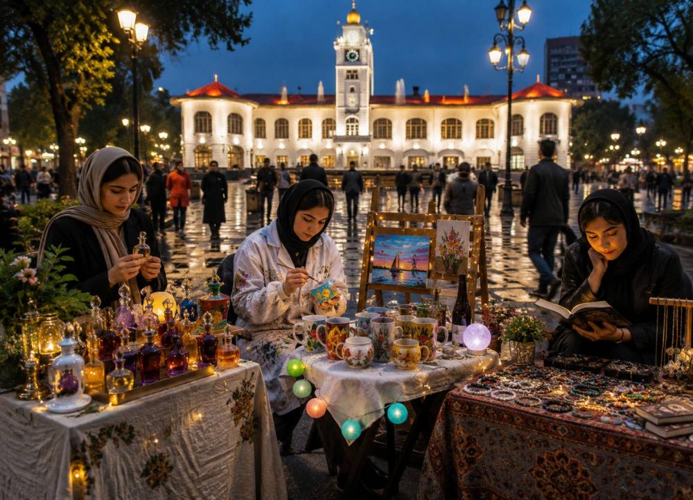 هنر، ذوق و جذابیت های رنگیِ بساط های کوچک در سطح شهر هنر، ذوق و جذابیت های رنگیِ بساط های کوچک در سطح شهر
